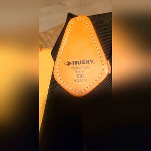 NWOT Husky Top Grain 5121. Heavy Duty suspenders for work pants and tool belt.